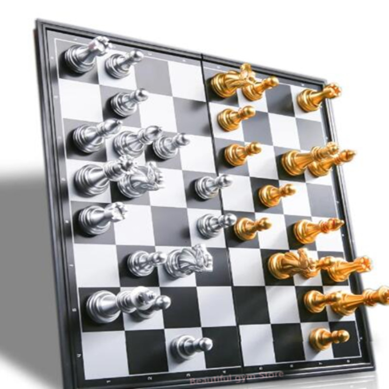 Chess Games 25 36cm Big Size Medieval Sets With Magnetic Large board 32 Pieces Table Carrom Board Figure szachy 230311