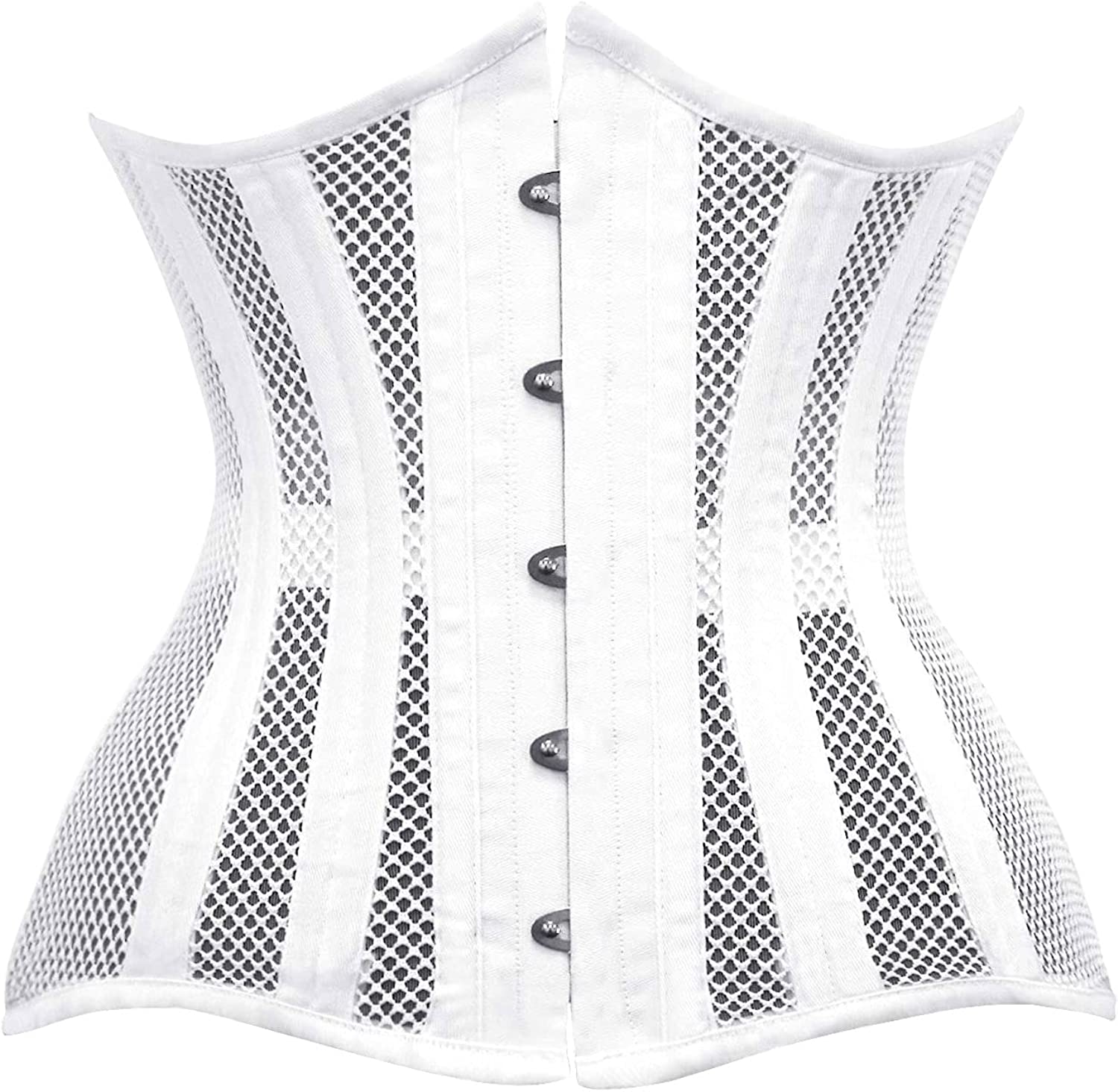 SHAPERX Women 24 Double Steel-Boned Longline Heavy Duty Waist Training Corsets Shaper, White
SHAPERX Women 24 Double Steel-Boned Longline Heavy Duty Waist Training Corsets Shaper, White