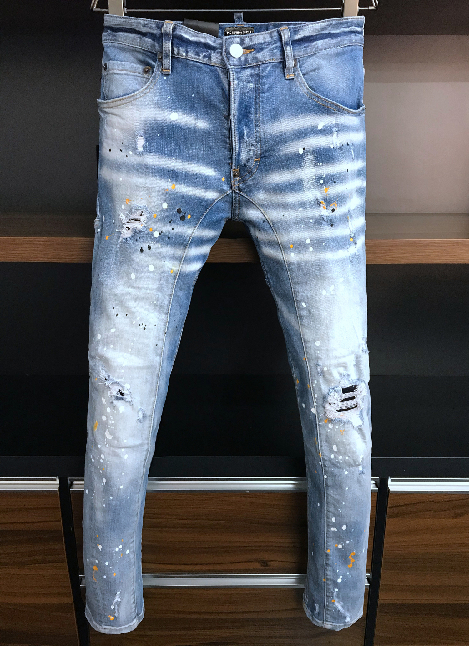 DSQ PHANTOM TURTLE Men's Jeans Mens Luxury Designer Jeans Skinny Ripped Cool Guy Causal Hole Denim Fashion Brand Fit Jeans Men Washed Pants 6926, As picture
DSQ PHANTOM TURTLE Men's Jeans Mens Luxury Designer Jeans Skinny Ripped Cool Guy Causal Hole Denim Fashion Brand Fit Jeans Men Washed Pants 6926, As picture