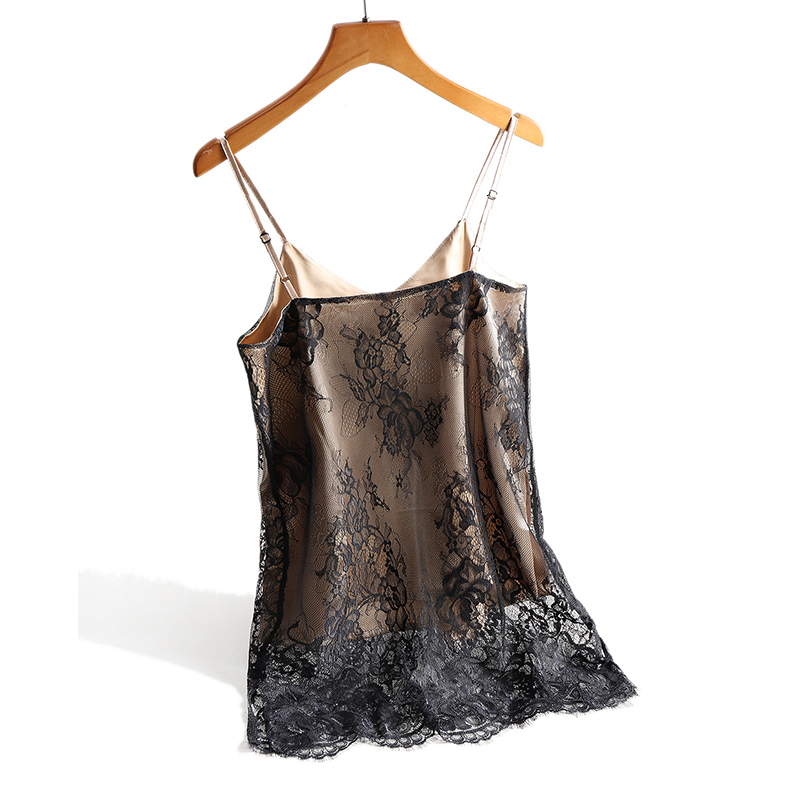 Women's Tanks Camis Sexy Lace Spaghetti Strap Top Women Halter V Neck Basic Cami Sleeveless Satin Silk Tank Tops Summer Camisole Plus Size 230325