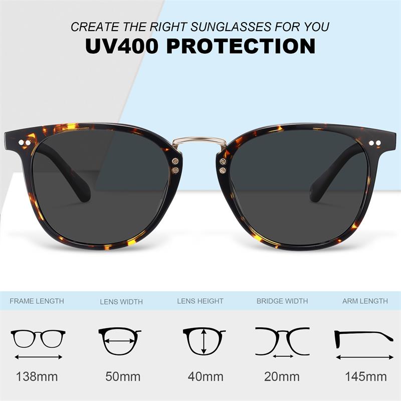Carfia Small Polarized Sunglasses for Women Hand-crafted Acetate Frame Metal Bridge Eyewear Fashion Retro Style Sun Glasses
