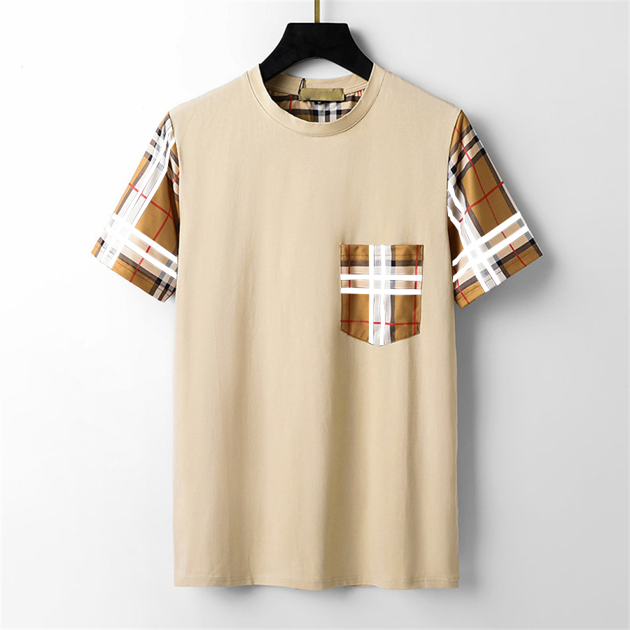 Designer men's Tee shirts black and white beige plaid brand 100% cotton breathable slim casual shirt street men's and women's same style top quality 3xl#88
Designer men's Tee shirts black and white beige plaid brand 100% cotton breathable slim casual shirt street men's and women's same style top quality 3xl#88