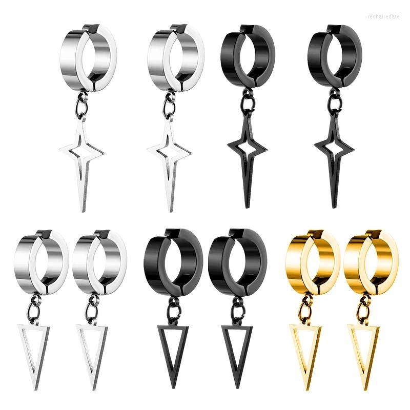 Backs Earrings 1 Pair Unisex Black Punk Stainless Steel Women Men Hoop Small Trendy Round Cross Pendants Jewelry Accessories
Backs Earrings 1 Pair Unisex Black Punk Stainless Steel Women Men Hoop Small Trendy Round Cross Pendants Jewelry Accessories
