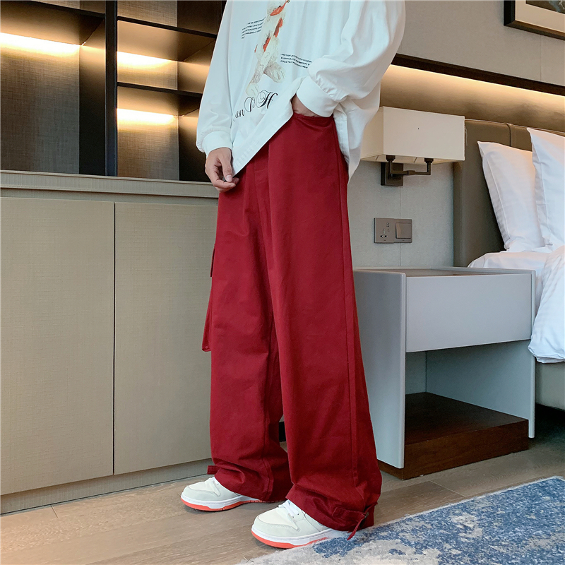 Men s Pants Men Retro Japanese European Stylish Hip Hop Cargo Trousers Pantalones Fashion High Street Casual Baggy Students Unisex Ins 230311