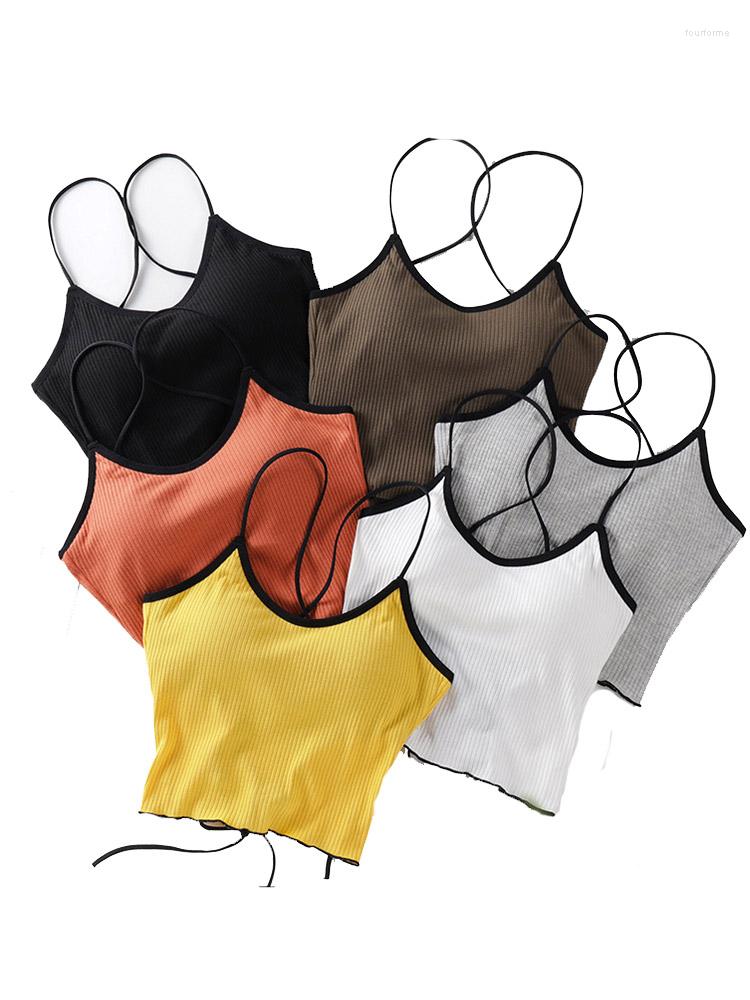 Women's Tanks Women Halter Tops Backless Bandage Sexy Crop Lingerie Padded Cotton Tank Cropped Feminino Summer
Women's Tanks Women Halter Tops Backless Bandage Sexy Crop Lingerie Padded Cotton Tank Cropped Feminino Summer