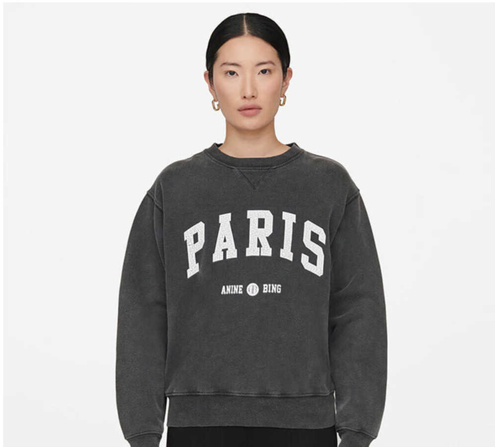 AB BING Designer Sweatshirt Women Loose Pullover Sweater All Cotton Washed Fabric Spring New, Wash black 3
AB BING Designer Sweatshirt Women Loose Pullover Sweater All Cotton Washed Fabric Spring New, Wash black 3