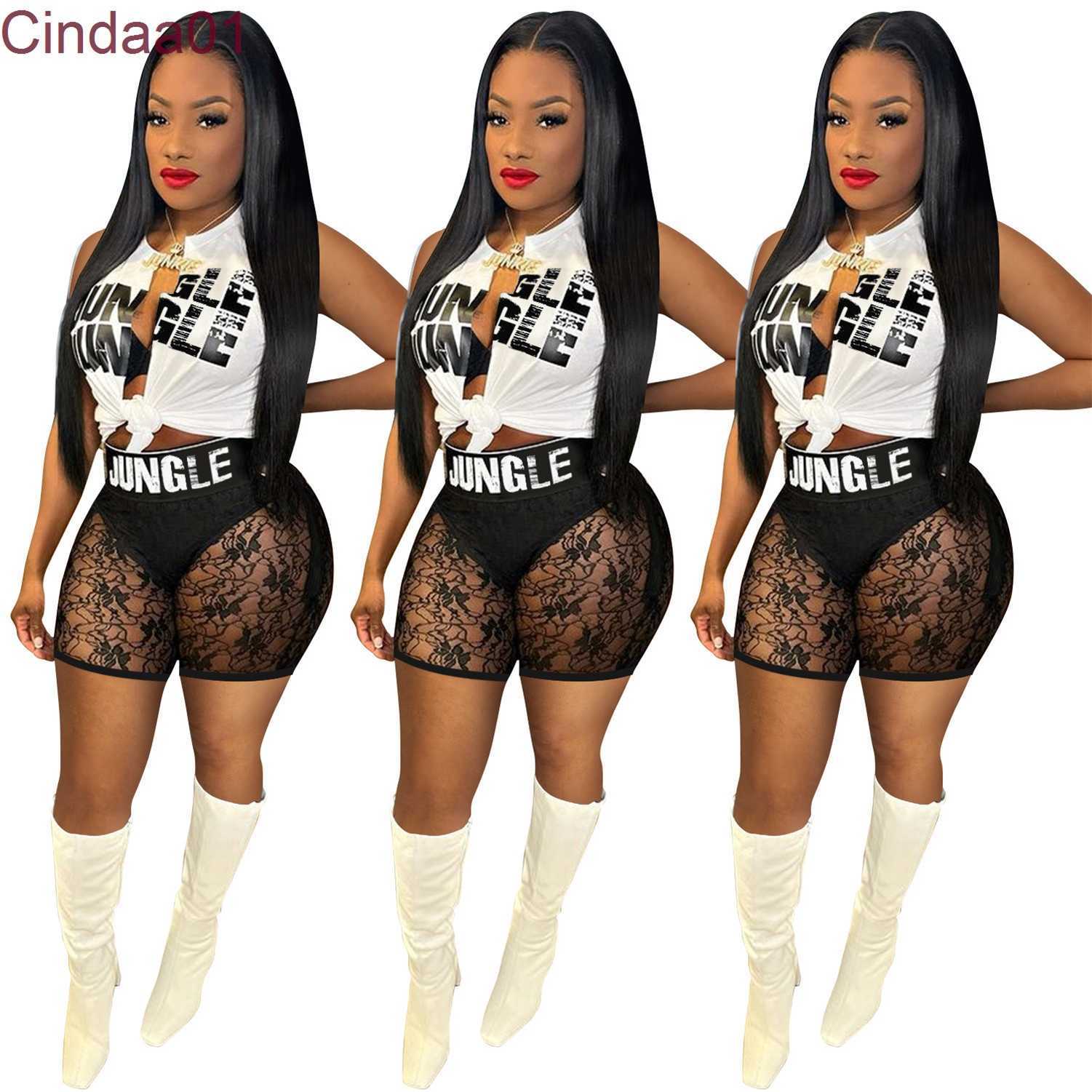 Sexy Sportwear Women Two Piece Lace Perspective Shorts Set Fashion Cardigan Letter Printed T-shirt Irregular Split Outfits, White6
Sexy Sportwear Women Two Piece Lace Perspective Shorts Set Fashion Cardigan Letter Printed T-shirt Irregular Split Outfits, White6
