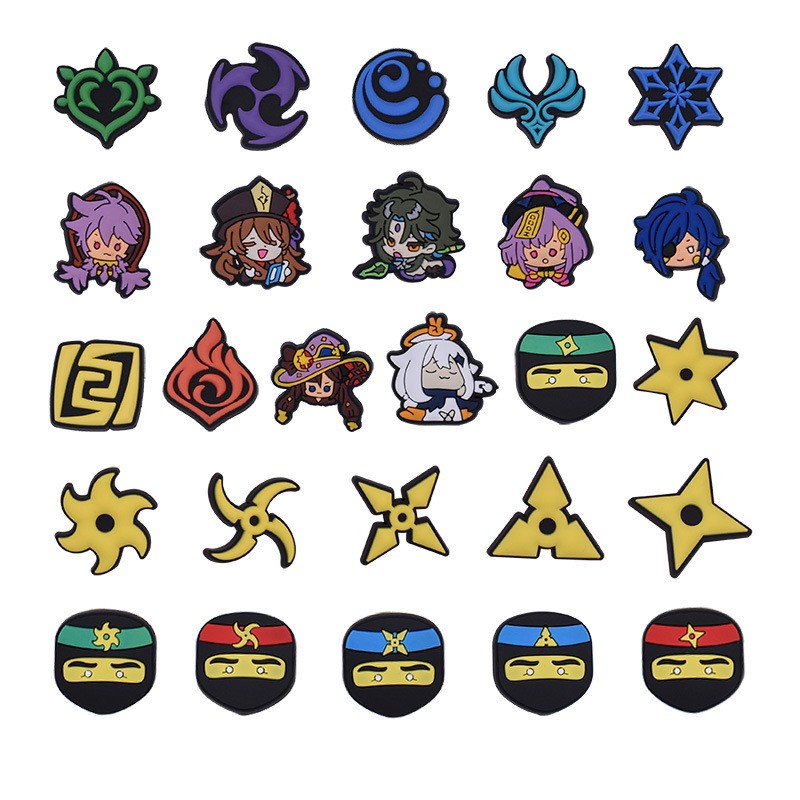 Anime charms wholesale childhood memories genshin impact figures funny gift cartoon charms shoe accessories pvc decoration buckle soft rubber clog charms, Equally mixed colors
Anime charms wholesale childhood memories genshin impact figures funny gift cartoon charms shoe accessories pvc decoration buckle soft rubber clog charms, Equally mixed colors