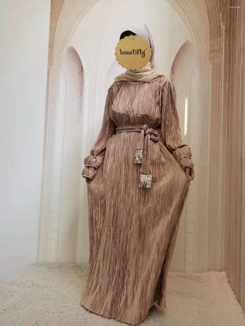 Ethnic Clothing Eid Djellaba Abaya Dubai Full Length Pleated Muslim Dress Turkey Islam Abayas With Belt WY58
Ethnic Clothing Eid Djellaba Abaya Dubai Full Length Pleated Muslim Dress Turkey Islam Abayas With Belt WY58