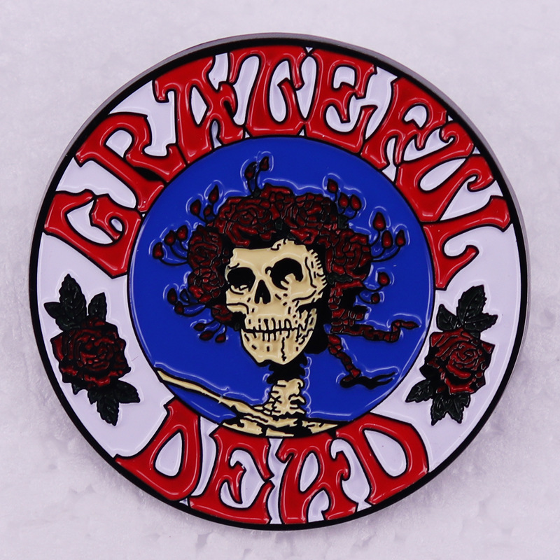 Grateful Dead Rock band badge metal brooch clothing backpack with rock music Cute Anime Movies Games Hard Enamel Pins Collect Metal Cartoon Brooch, As picture
Grateful Dead Rock band badge metal brooch clothing backpack with rock music Cute Anime Movies Games Hard Enamel Pins Collect Metal Cartoon Brooch, As picture