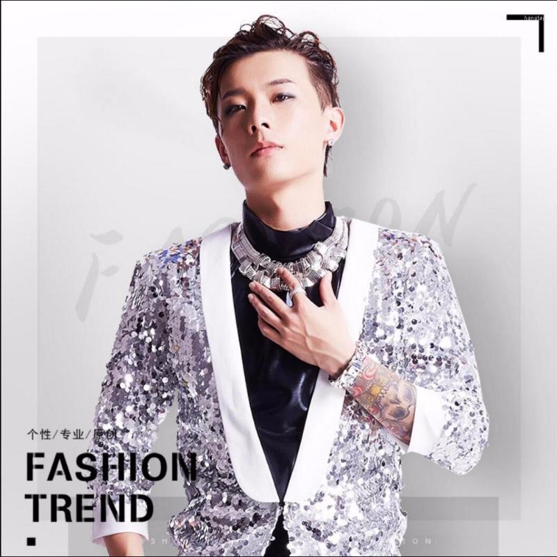Men' Suits Sequins Suit Men Clothing Dj Performance Paillette Coat Magician Blazers Bar Nightclub Silver Singer Stage Costumes -4xl, Black
Men' Suits Sequins Suit Men Clothing Dj Performance Paillette Coat Magician Blazers Bar Nightclub Silver Singer Stage Costumes -4xl, Black