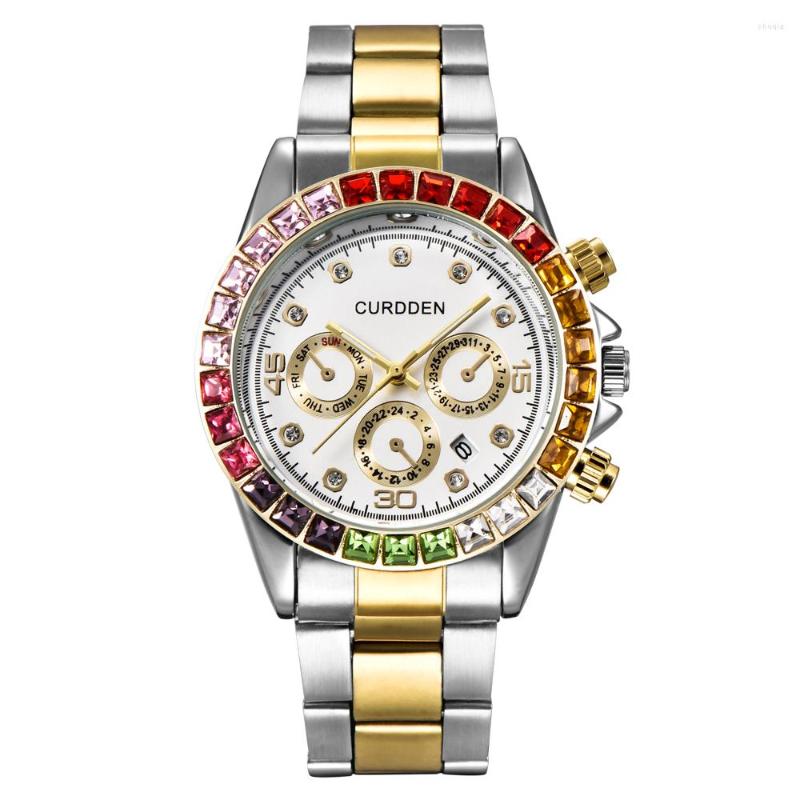 Wristwatches Men Luxury Watch Quartz Analog Clock Fashion Date Diamond Business Men's Stainless Steel Watches Montre Homme, Gold
Wristwatches Men Luxury Watch Quartz Analog Clock Fashion Date Diamond Business Men's Stainless Steel Watches Montre Homme, Gold