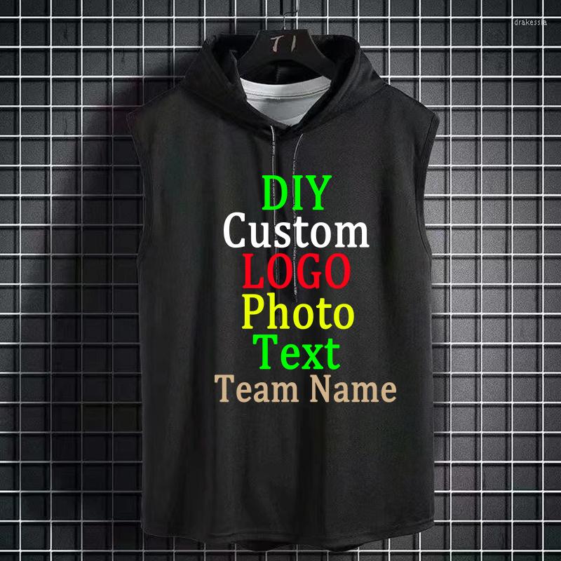 Men's Tank Tops Custom LOGO Hooded Vest With Hood Sleeveless T-Shirt Men'S Sweater Hoodie Summer Thin Section, White
Men's Tank Tops Custom LOGO Hooded Vest With Hood Sleeveless T-Shirt Men'S Sweater Hoodie Summer Thin Section, White