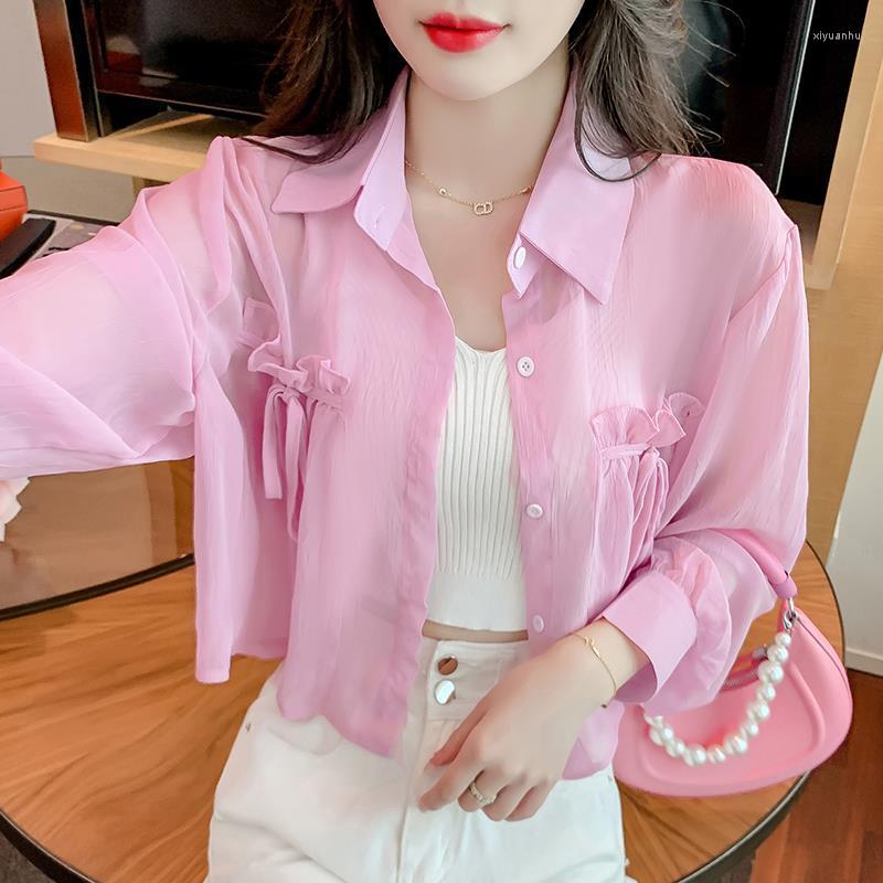 Women's Blouses Fashion Lapel Spliced Ruffles Lace Up Bow Shirt Women's Clothing 2023 Spring Loose Casual Tops Solid Color Sweet Blouse, White
Women's Blouses Fashion Lapel Spliced Ruffles Lace Up Bow Shirt Women's Clothing 2023 Spring Loose Casual Tops Solid Color Sweet Blouse, White