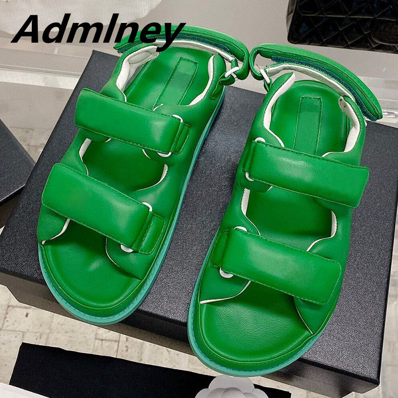 Sandals Arrival Beach Flat for Woman Open Toe Green Pink Real Leather Thick Sole Holiday Comfort Platform Shoe 230313, Clear
Sandals Arrival Beach Flat for Woman Open Toe Green Pink Real Leather Thick Sole Holiday Comfort Platform Shoe 230313, Clear