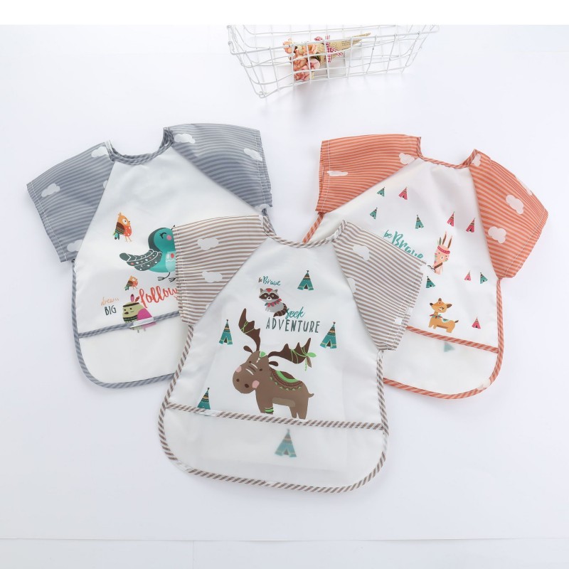 Baby Bibs Burp Cloths Waterproof Short-sleeve Anti-wearing Cartoon Bib Inverted Gown Baby Feeding Bib
Baby Bibs Burp Cloths Waterproof Short-sleeve Anti-wearing Cartoon Bib Inverted Gown Baby Feeding Bib