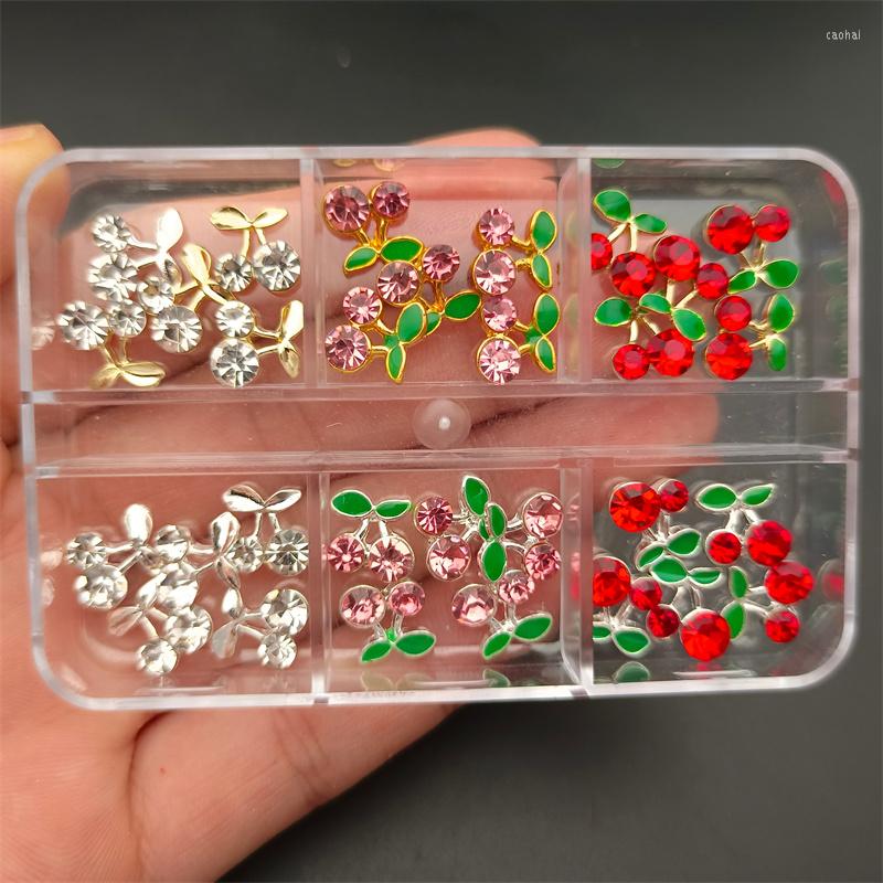 Nail Art Decorations Colorful Rhinestone Charms 6Grid Cherry Loving Heart Design Decoration Luxury Diamod Alloy Tips
Nail Art Decorations Colorful Rhinestone Charms 6Grid Cherry Loving Heart Design Decoration Luxury Diamod Alloy Tips
