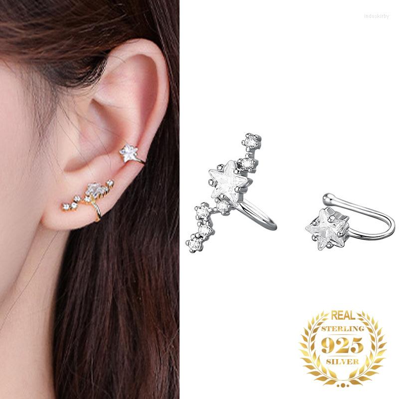 Backs Earrings Fashion Asymmetrical Zircon Star Ear Cuff Women Sterling Silver S925 Non-pierced Clip Jewelry Gold Plated
Backs Earrings Fashion Asymmetrical Zircon Star Ear Cuff Women Sterling Silver S925 Non-pierced Clip Jewelry Gold Plated