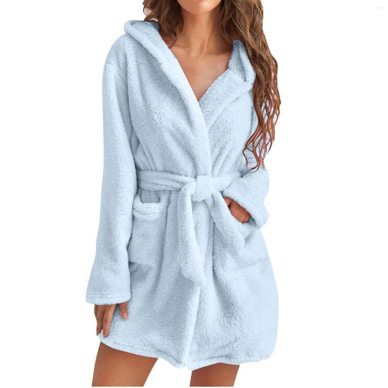 Women' Sleepwear Robes For Women Flannel Shower Womens Long Hooded Fleece Bathrobe Lightweight Plush Covers, Navy
Women' Sleepwear Robes For Women Flannel Shower Womens Long Hooded Fleece Bathrobe Lightweight Plush Covers, Navy