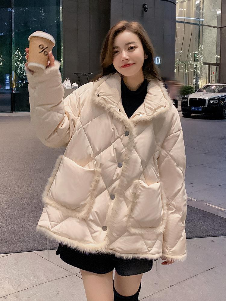 Women' Down Zcwxm Warm Winter Coat Women Standard 90% White Duck Jakets Natural Mink Hair Stitching Button Sweet Snow Parkers, Beige
Women' Down Zcwxm Warm Winter Coat Women Standard 90% White Duck Jakets Natural Mink Hair Stitching Button Sweet Snow Parkers, Beige