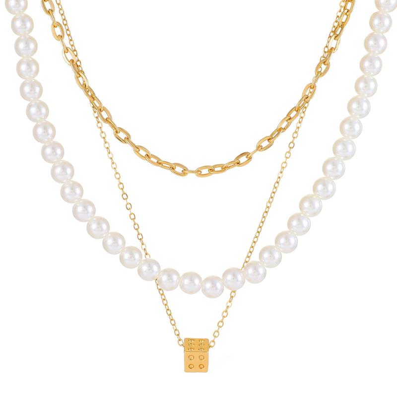 Pendant Necklaces 3-layer Pearl Necklace For Women Choker Jewelry Vintage Fashion & Pendants Geometric Square Dice 2Z60
Pendant Necklaces 3-layer Pearl Necklace For Women Choker Jewelry Vintage Fashion & Pendants Geometric Square Dice 2Z60