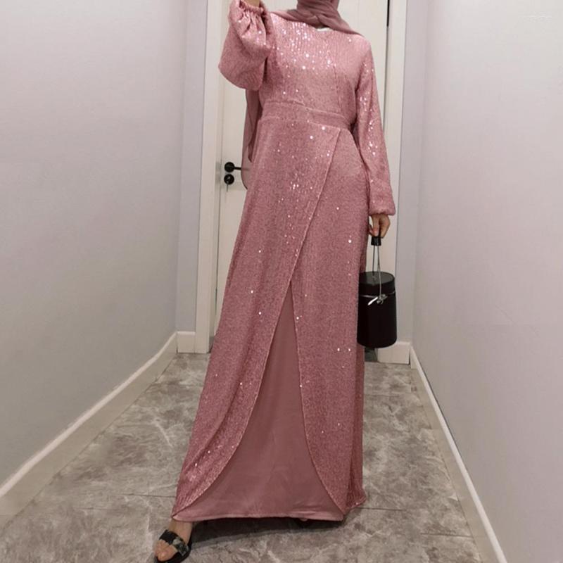 Ethnic Clothing Ramadan Fashion Muslim Solid Dress Luxury Sequins Kaftan Elegant High Waist Islam Casual Abaya Marocain Turkish Robe
Ethnic Clothing Ramadan Fashion Muslim Solid Dress Luxury Sequins Kaftan Elegant High Waist Islam Casual Abaya Marocain Turkish Robe
