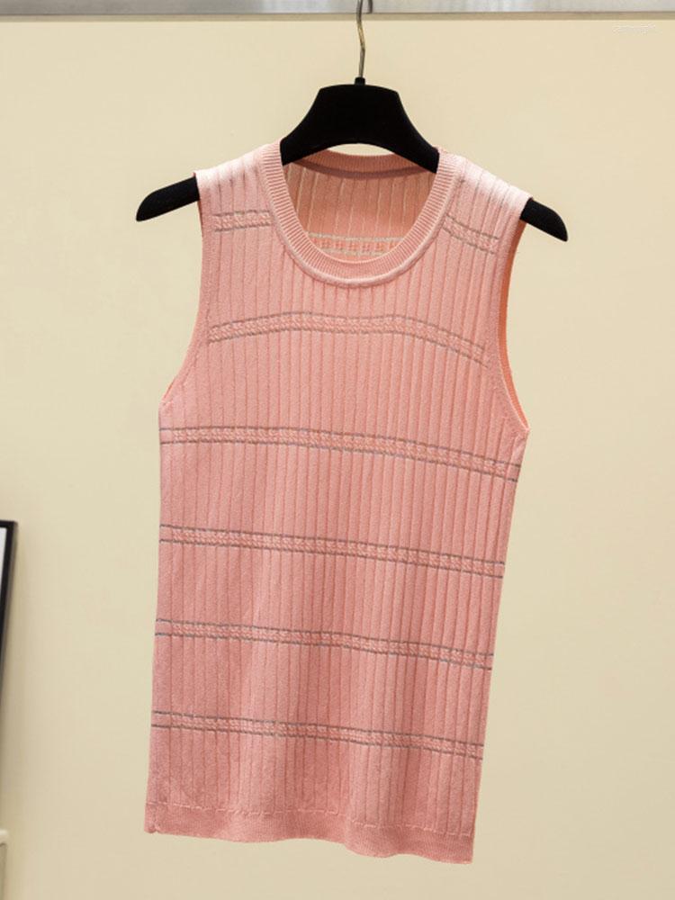 Women's Tanks Summer Tank Top Women Knitted Thin Sleeveless O-neck Solid Korean Style Basic Tshir Casual Tee Shirt Femme Tops Clothes Female, Pink
Women's Tanks Summer Tank Top Women Knitted Thin Sleeveless O-neck Solid Korean Style Basic Tshir Casual Tee Shirt Femme Tops Clothes Female, Pink