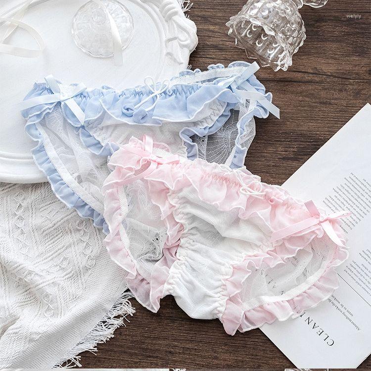 Women's Panties Pink Blue Sweetheart Sexy Cute Women's Low Waist Briefs Bowknot Underpants Sweet Lolita Ruffles Student Girl Underwear
Women's Panties Pink Blue Sweetheart Sexy Cute Women's Low Waist Briefs Bowknot Underpants Sweet Lolita Ruffles Student Girl Underwear