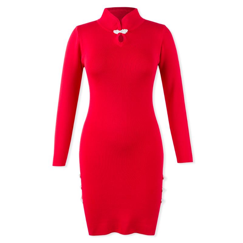 Casual Dresses Neatie Kiddie Autumn Vintage Kintting Bodycon Dress Women Sexy Red Side Split Mini Vestidos Female Clothes Long Sleeve
Casual Dresses Neatie Kiddie Autumn Vintage Kintting Bodycon Dress Women Sexy Red Side Split Mini Vestidos Female Clothes Long Sleeve