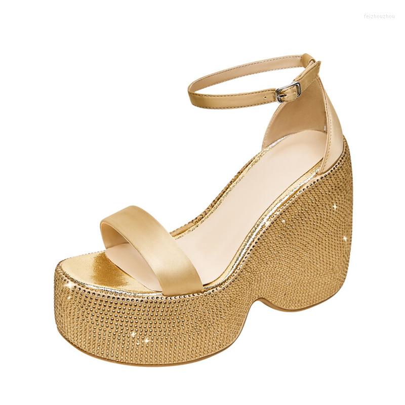 Sandals 2023 Women's Summer Thick Soled Rhinestone Sponge High Heels Fashionable Shiny Large, M6028 yellow
Sandals 2023 Women's Summer Thick Soled Rhinestone Sponge High Heels Fashionable Shiny Large, M6028 yellow