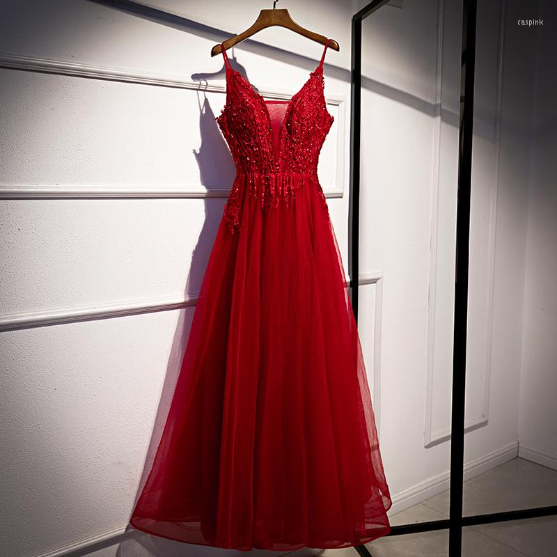 Party Dresses Evening Dress Sexy Deep V-Neck Spaghetti Strap Embroidery Floor-Length Backless A-Line Plus Size Women Formal Gown C1409, Red
Party Dresses Evening Dress Sexy Deep V-Neck Spaghetti Strap Embroidery Floor-Length Backless A-Line Plus Size Women Formal Gown C1409, Red
