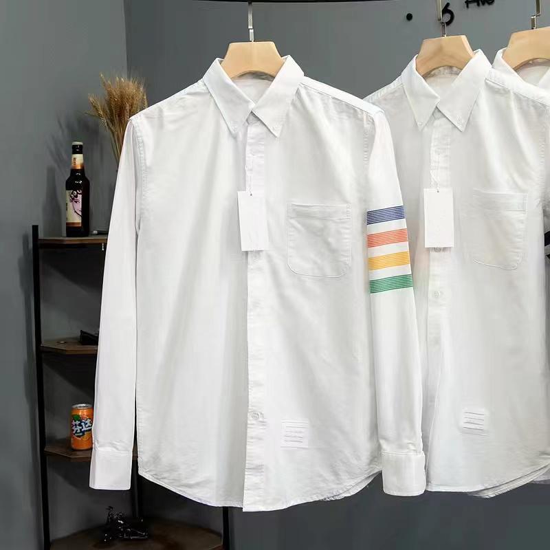 Men T-Shirts pure brown Long sleeve shirt M-4XL thom cotton Loopback Jersey Engineered Summer wear stripe Sweatshirt Crewneck Pullover a4
Men T-Shirts pure brown Long sleeve shirt M-4XL thom cotton Loopback Jersey Engineered Summer wear stripe Sweatshirt Crewneck Pullover a4