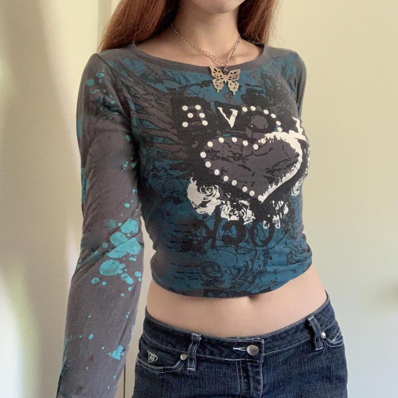 Women' T Shirts 2023 Retro Slim Short Women' Crop Tops Round Neck Long Sleeve Vintage Pattern Abstract Printed, Black
Women' T Shirts 2023 Retro Slim Short Women' Crop Tops Round Neck Long Sleeve Vintage Pattern Abstract Printed, Black