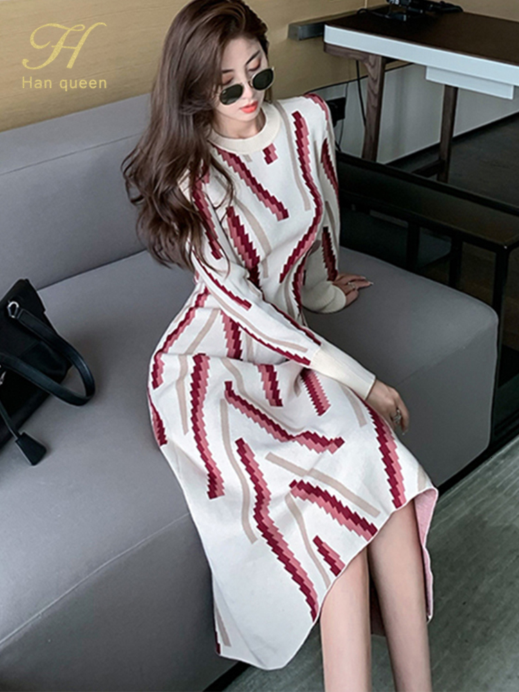 Casual Dresses H Han Queen Autumn Winter Elastic Knitted Dress Women A-Line Bottoming Sheath Sweater Dresses Chic Party Office Casual Vestidos 230313, Multi
Casual Dresses H Han Queen Autumn Winter Elastic Knitted Dress Women A-Line Bottoming Sheath Sweater Dresses Chic Party Office Casual Vestidos 230313, Multi