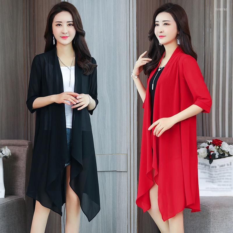 Women' Jackets 2023 Summer Chiffon Women Sun Protection Clothing Female Long Loose Shawl Cardigan Ladies Thin Beach Lady Outerwear, Black
Women' Jackets 2023 Summer Chiffon Women Sun Protection Clothing Female Long Loose Shawl Cardigan Ladies Thin Beach Lady Outerwear, Black
