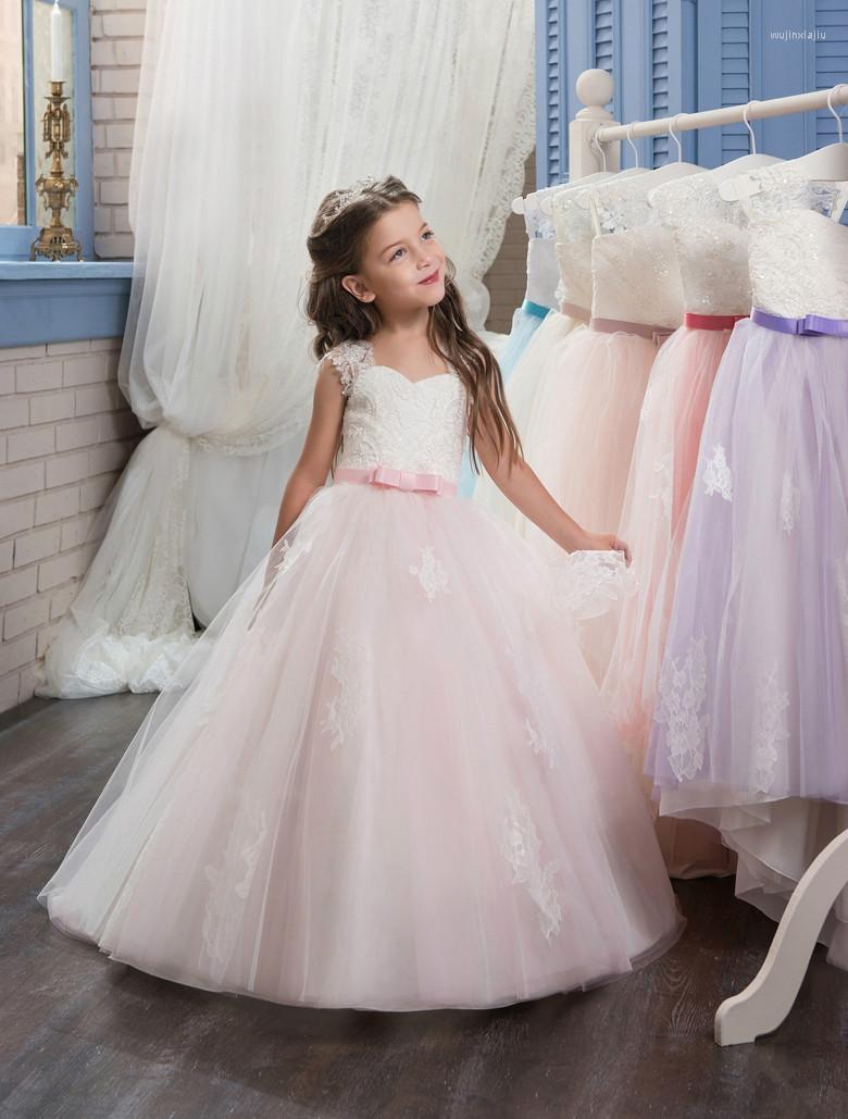 Girl Dresses Flower For Weddings Ball Gown Sweetheart Tulle Appliques Lace Long First Communion Little, Beige
Girl Dresses Flower For Weddings Ball Gown Sweetheart Tulle Appliques Lace Long First Communion Little, Beige