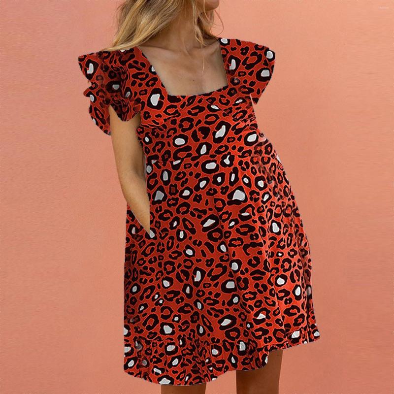 Casual Dresses Comfy Summer For Women Little Black Dress Swing Leopard Ruffle Flowy Socks, Red
Casual Dresses Comfy Summer For Women Little Black Dress Swing Leopard Ruffle Flowy Socks, Red