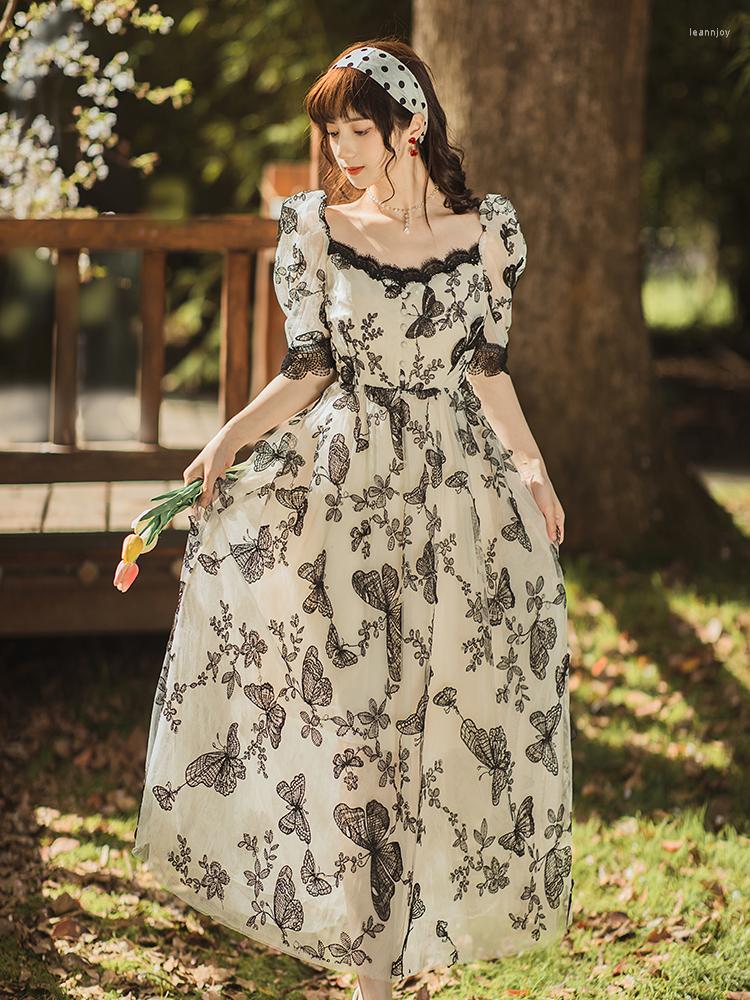 Party Dresses Female Floral Lace Korean Sweet Dress Summer Women Vintage Elegant Fairy Casual Beach Boho Vestido Festa, Photo color
Party Dresses Female Floral Lace Korean Sweet Dress Summer Women Vintage Elegant Fairy Casual Beach Boho Vestido Festa, Photo color