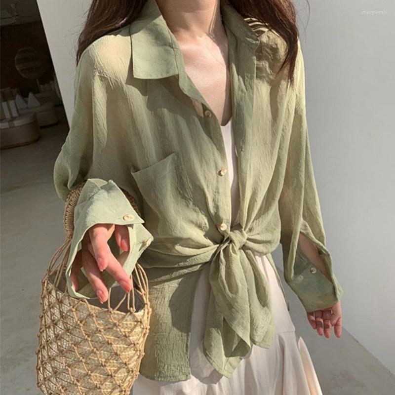 Women' Blouses Pink Green Blue White Shirt Women Thin Anti Sun Buttons Loose Shirts Long Sleeve Casual Office Lady Tops Blusas
Women' Blouses Pink Green Blue White Shirt Women Thin Anti Sun Buttons Loose Shirts Long Sleeve Casual Office Lady Tops Blusas