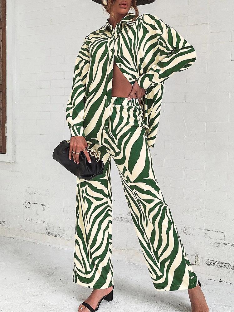 Women's Two Piece Pants Turn Down Collar Tops Women Casual Suit Striped Print Elegant Femme Streetwear 2023 Autumn Long Sleeve Pieces Set, 01 striped
Women's Two Piece Pants Turn Down Collar Tops Women Casual Suit Striped Print Elegant Femme Streetwear 2023 Autumn Long Sleeve Pieces Set, 01 striped