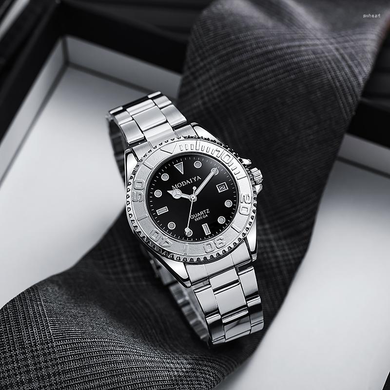 Wristwatches Men Calendar Stainless Steel Watch Business Style Waterproof Quartz Clock Male Casual Military Sports Wristwatch
Wristwatches Men Calendar Stainless Steel Watch Business Style Waterproof Quartz Clock Male Casual Military Sports Wristwatch