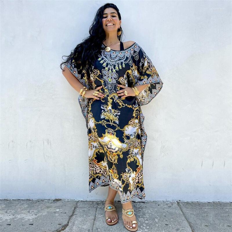 Women's Swimwear Boho Printing Beach Cover Up Sexy Holiday Dress Pareo Tunic Kaftan Oversize Bathing Suit
Women's Swimwear Boho Printing Beach Cover Up Sexy Holiday Dress Pareo Tunic Kaftan Oversize Bathing Suit