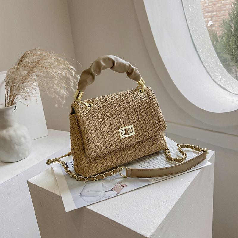 Evening Bags Women 2023 Luxury Designer Crossbody Straw Handbag Fashion Messenger Bag Women's Shoulder Bolsa Feminina, Khaki
Evening Bags Women 2023 Luxury Designer Crossbody Straw Handbag Fashion Messenger Bag Women's Shoulder Bolsa Feminina, Khaki