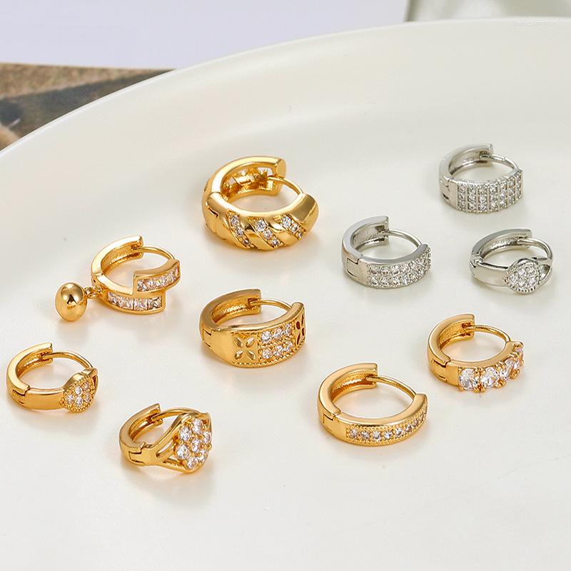 Hoop Earrings Vintage Gold Color Huggies Small Round Rhinestones For Women Trendy Fashion Beautiful Jewelry Gifts
Hoop Earrings Vintage Gold Color Huggies Small Round Rhinestones For Women Trendy Fashion Beautiful Jewelry Gifts