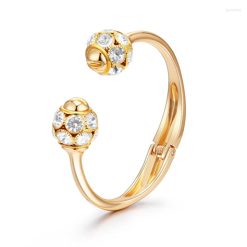 Bangle Fashion Women Rhinestone Ball Bangles Jewelry Opening Adjustable & Bracelets Bijoux
Bangle Fashion Women Rhinestone Ball Bangles Jewelry Opening Adjustable & Bracelets Bijoux