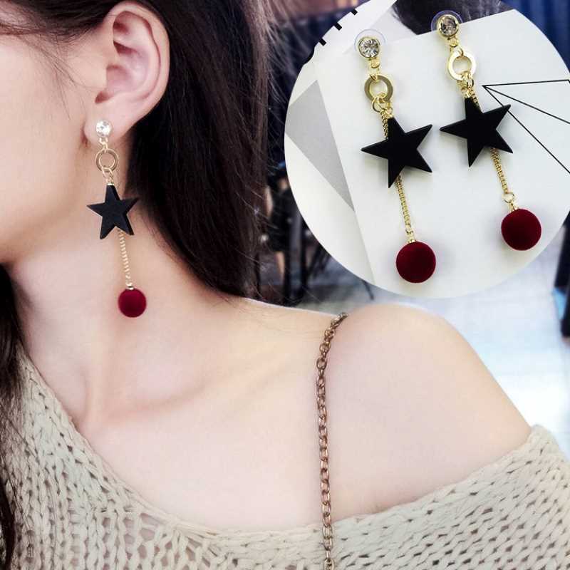 Dangle Chandelier Wooden Five Pointed Star Earrings Various Styles Long Pommel Tassel Earrings Net Red Hair Ball Earrings Pendant Earrings Women G230313
Dangle Chandelier Wooden Five Pointed Star Earrings Various Styles Long Pommel Tassel Earrings Net Red Hair Ball Earrings Pendant Earrings Women G230313