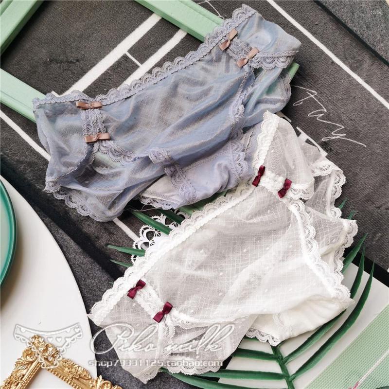 Women's Panties Summer Sexy Elegant Lace Japanese College Style Girl Sweet Bow Ultra-thin Breathable Cotton Crotch Briefs, White
Women's Panties Summer Sexy Elegant Lace Japanese College Style Girl Sweet Bow Ultra-thin Breathable Cotton Crotch Briefs, White