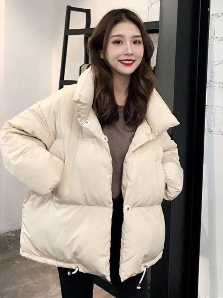 Women' Trench Coats Women Padded Coat And Jackets Winter Short Bread Jacket Korean Version Thickened Bf Harajuku Loose Cotton Puffer, Beige
Women' Trench Coats Women Padded Coat And Jackets Winter Short Bread Jacket Korean Version Thickened Bf Harajuku Loose Cotton Puffer, Beige