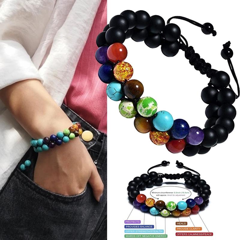 Strand Beaded Strands Chakra Natural Healing Stones Bracelet Square Emperor Volcanic Frosted Stone Yoga Energy Bracelets For Men WomenBeaded
Strand Beaded Strands Chakra Natural Healing Stones Bracelet Square Emperor Volcanic Frosted Stone Yoga Energy Bracelets For Men WomenBeaded