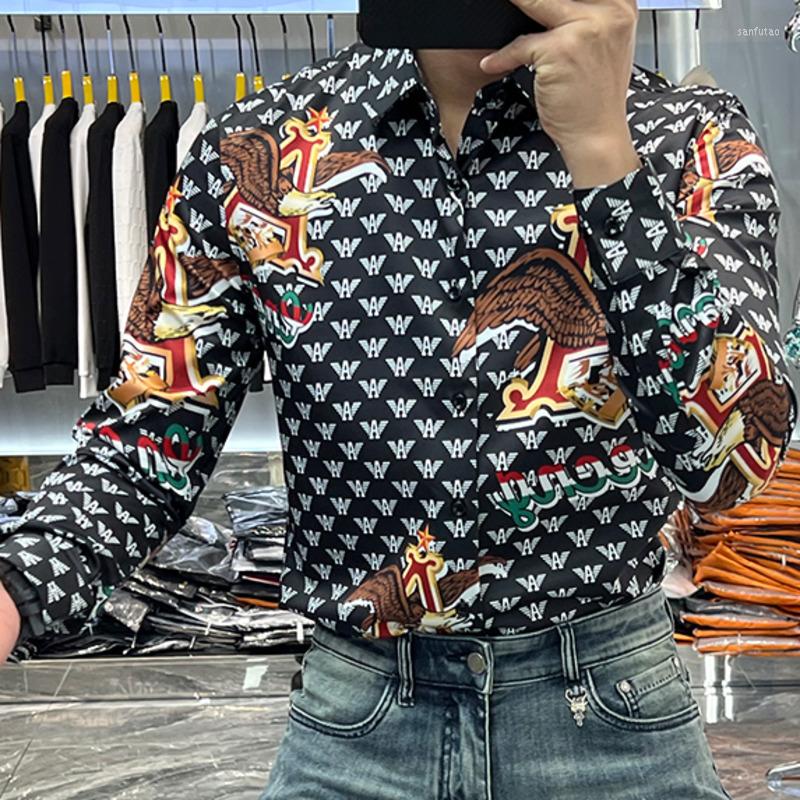 Men's Casual Shirts 2023 Animal Eagle Camiseta Masculina For Men Social Club Outfits Spring Trend Brand Fashion Diamond Print Shirt, Black
Men's Casual Shirts 2023 Animal Eagle Camiseta Masculina For Men Social Club Outfits Spring Trend Brand Fashion Diamond Print Shirt, Black